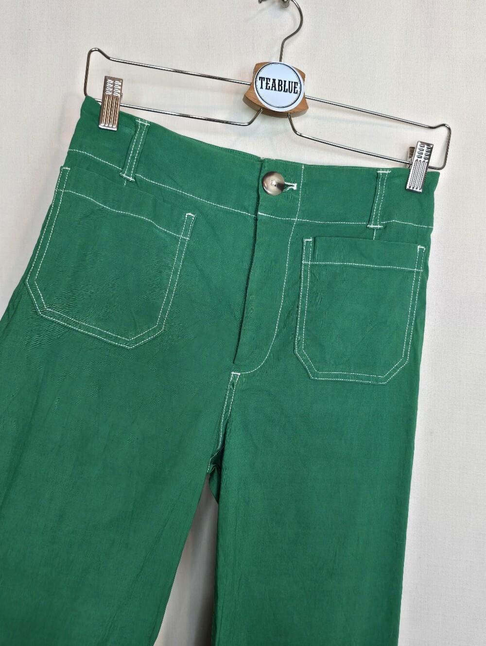 Maeve The Colette Crop Wide-Leg Pants: Contrast-Stitch Edition 25 Magic Fabric - Picture 8 of 13